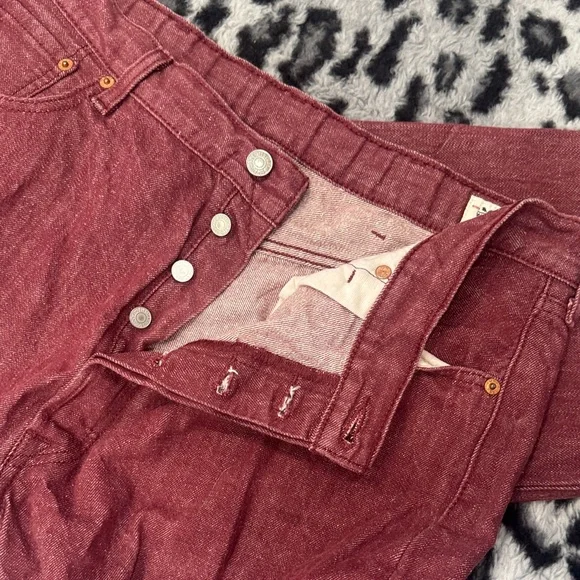 Levi's Men's Maroon Relaxed Straight Jeans - Picture 6 of 6